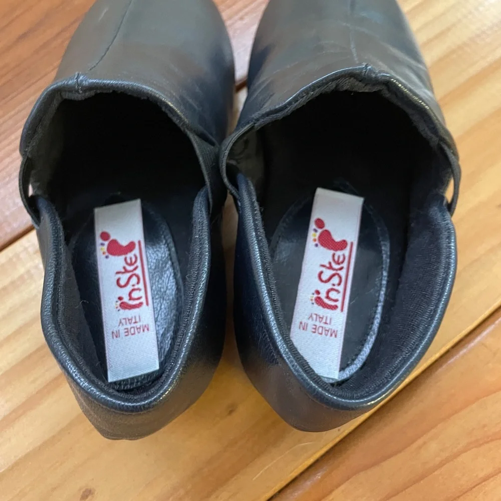 Kids Black Leather Shoes, 39